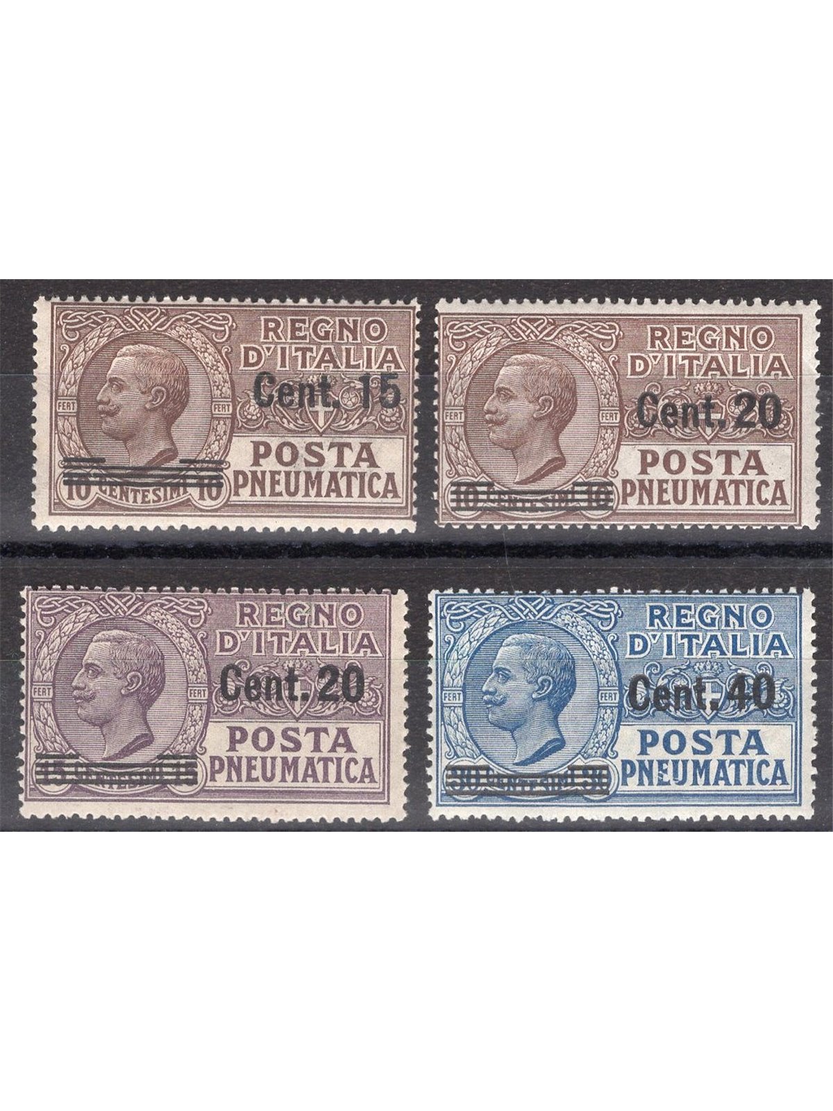Italy 1925 Pneumatic Post Series No. 4/7 Cat. €135 (**)