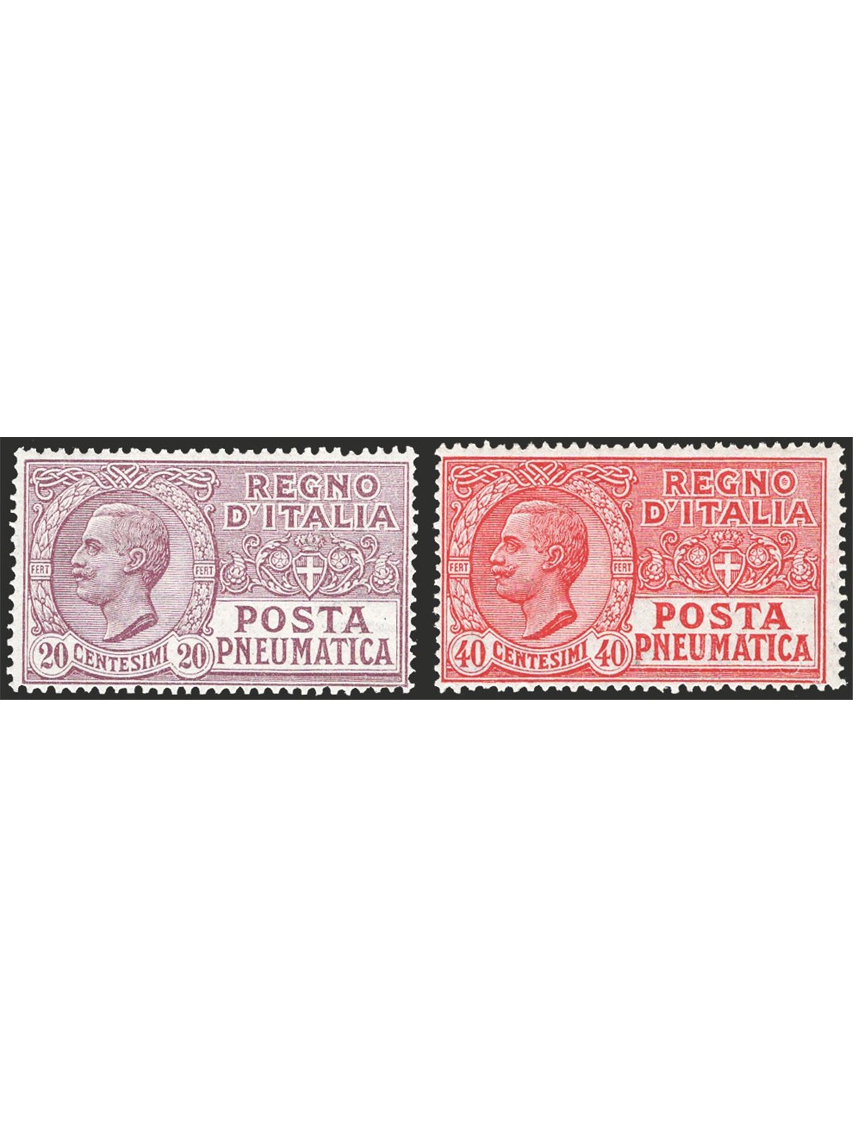 Italy 1925 Pneumatic Post series No. 8/9 Cat. € 175 (**)
