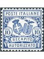 Italy 1928 Authorised Delivery 10 c. light blue perforation 11 no. 1 with excellent centring Cert. Biondi Cat. €500 (**)