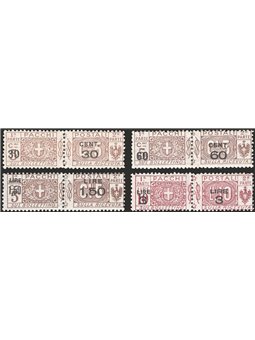 Italia 1923/25 Pacchi postali nodo di Savoia serie n° 20/23 Cat. € 65 (**)