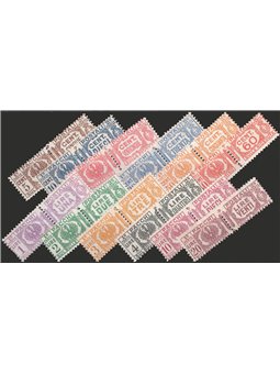 Italia 1927/32 Pacchi postali aquila sabauda serie n° 24/35 Cat. € 60 (**)