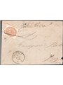 Italia 1869 Segnatasse cifra in ovale 10 c. giallo n° 1c su ampio frammento di lettera ben marginato ed annullato con impronta “