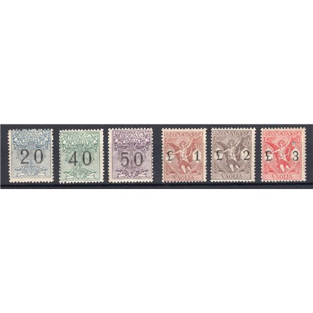 Italia 1924 Segnatasse vaglia soggetti allegorici serie n° 1/6 Cert. Biondi Cat. € 1.125 (**)