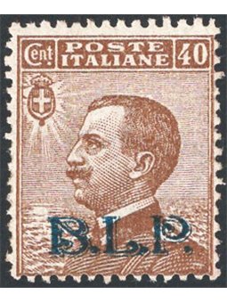 Italia 1922/23 BLP 40 c. con soprast. litografica del 2° tipo n° 9 Cert. CiBaFil Cat. € 950 (**)