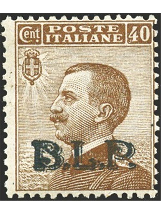Italia 1922/23 BLP 950 c. con soprast. litografica del 2° tip n° 9A Cert. Biondi Cat. € 950 (**)
