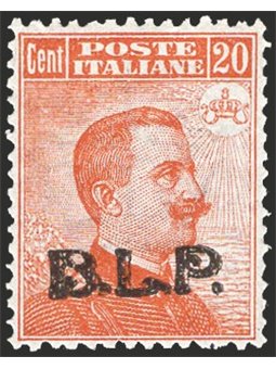 Italy 1923 BLP 15 c. grey with typographic overprint of the 3rd type no. 15. CiBaFil certificate Cat. €1,625 (**)