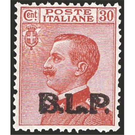 Italia 1923 BLP 30 c. arancio con soprast. tipografica del 3° tipo n° 17 con ottima centratura Cert. CiBaFil Cat. € 1.625 (**)