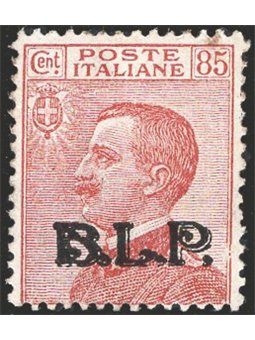 Italia 1923 BLP 30 c. bruno arancio con soprast. nera del 3° tipo n° 17 Cert. CiBaFil Cat. € 875 (**)