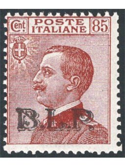Italia 1924 BLP 85 c. bruno rosso soprast. tipografica del 3° tipo n° 18. Firm. AD ED Cert. Apicella Cat. € 1.375 (**)