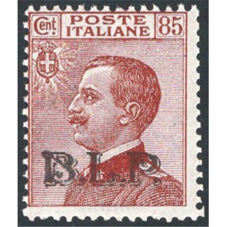 Italia 1924 BLP 85 c. bruno rosso soprast. tipografica del 3° tipo n° 18. Firm. AD ED Cert. Apicella Cat. € 1.375 (**)