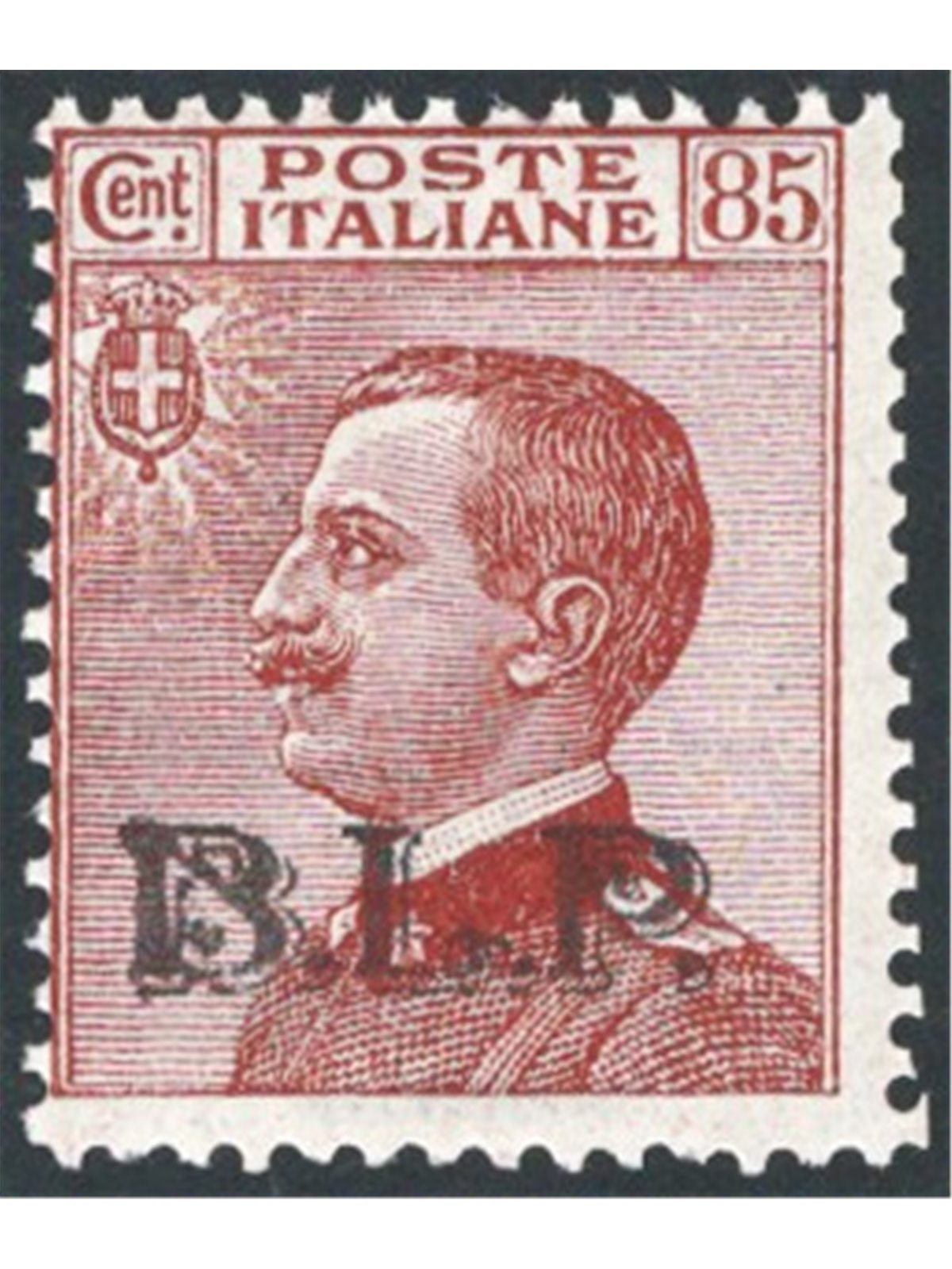Italy 1924 BLP 85 c. reddish-brown with 3rd type typographic overprint no. 18. Signed AD ED. Certified by Apicella. Cat. €1,375 
