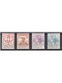 Italia 1924 Parastatali Federaz. Italiana Biblioteche serie n° 34/37 Cert. CiBaFil Cert. Biondi Cat. € 1.000 (**)