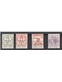 Italia 1924 Parastatali Gruppo d'Azione Scuole Milano serie n° 38/41 Cert. Biondi Cat. € 850 (**)