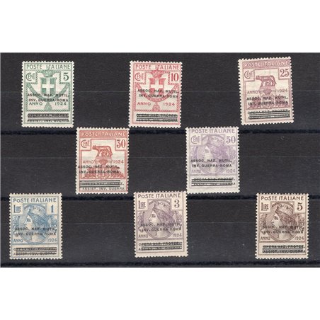 Italy 1924 Parastatal Organisations: National Association for the Protection and Assistance of War Disabled Rome series no. 70/7