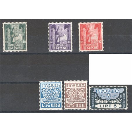 Italia 1923 Marcia su Roma serie n° 141/46 con ottima centratura Cert. CiBaFil Cat. € 975 (**)