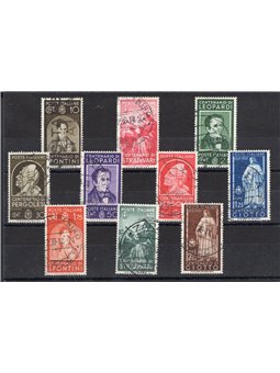Italy 1937 Illustrious Men series no. 426/35 Cert. CiBaFil Cat. €950 (U)