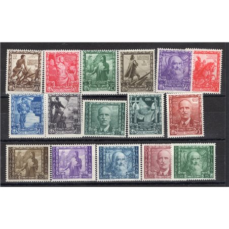 Italia 1938 Impero serie n° 439/48 + P.A. 111/16 Cert. CiBaFil Cat. € 475 (**)