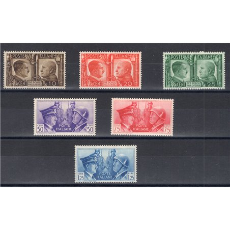 Italia 1941 Fratellanza Italo Tedesca serie n° 452/57 Cat. € 140 (**)