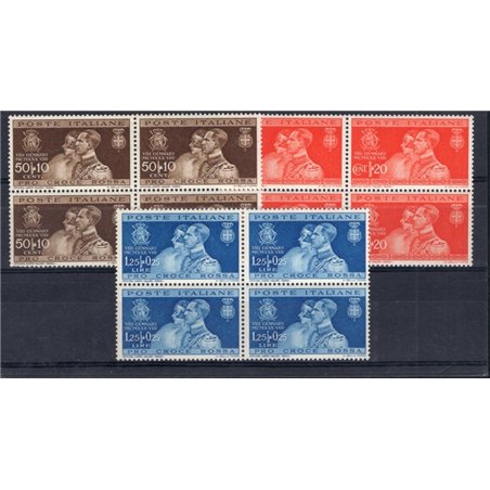 Italia 1930 Nozze serie n° 269/71 in quartina Cat. € 130 (**)