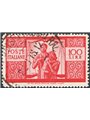 Italia 1946 Democratica 100 £ carminio vivo I lastra carta bianca 13,90x13,30 posizione di filigrana “NS” Sass. Spec. n° 24a Cer