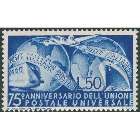 Italy 1949 UPU £50 light blue no. 599 Cat. €70 (**)