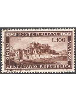 Italia 1949 Repubblica Romana 100 £ n° 600 Cat. € 160 (U)