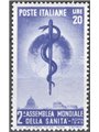 Italy 1946 Sanità 20 £ violet No. 607 Cat. €50 (**)