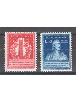 Italy 1949 Volta series No. 611/12 Cat. € 130 (**)