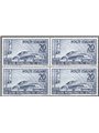 Italia 1950 Salone dell'Auto di Torino 20 £ violetto grigio in quartina n° 617 Cat. € 62 (**)