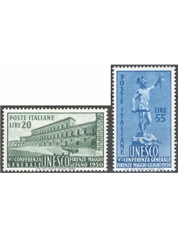Italy 1950 UNESCO series No. 617/19 Cat. €100 (**)