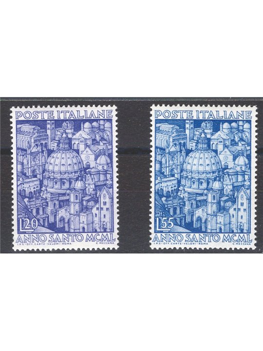 Italia 1950 Anno Santo serie n° 620/21 Cat. € 120 (**)