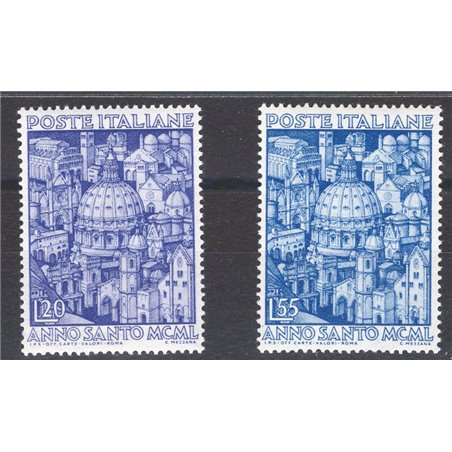 Italy 1950 Holy Year series No. 620/21 Cat. €120 (**)