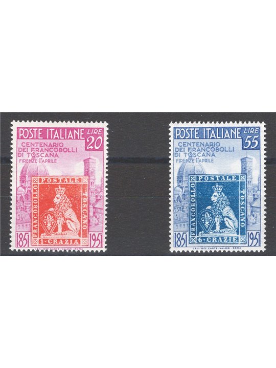 Italy 1951 Tuscany series no. 653/54 Cat. € 60 (**)