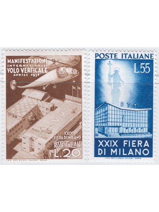 Italy 1951 Milan Fair series no. 657/58 Cat. € 125 (**)