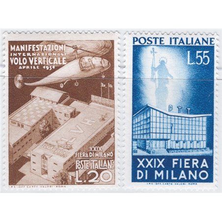 Italy 1951 Milan Fair series no. 657/58 Cat. € 125 (**)
