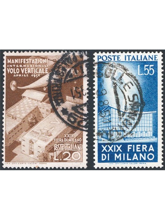 Italia 1951 Fiera di Milano serie n° 657/58 Cat. € 90 (U)