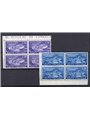 Italy 1951 Montecassino series no. 664/65 in a block of four CiBaFil certified Cat. €475 (**)