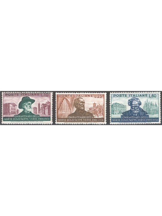 Italy 1951 Verdi series no. 677/79 Catalogue €80 (**)