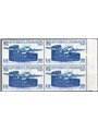 Italia 1952 I.C.A.O. n° 697 in quartina Cat. € 46 (**)