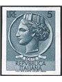 Italy 1955 ‘Italy’ Turrita 5 £ grey star watermark 1st issue imperforated and unlisted (no. 762) IC certified (**)