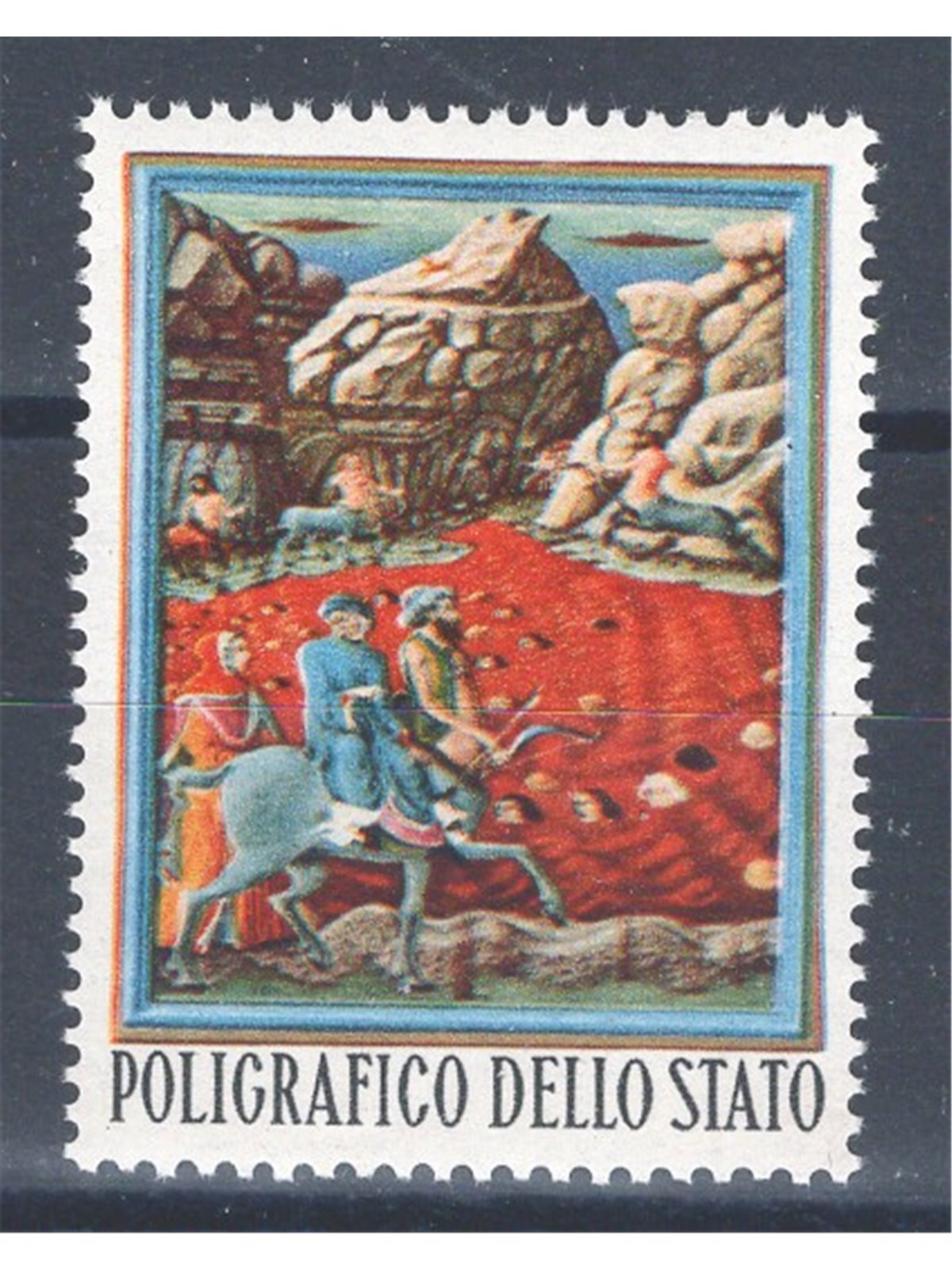 Italia 1965 Celebrazioni dantesche saggio di tipo non adottato CEI n° PS 1965 Cat. € 50 (**)