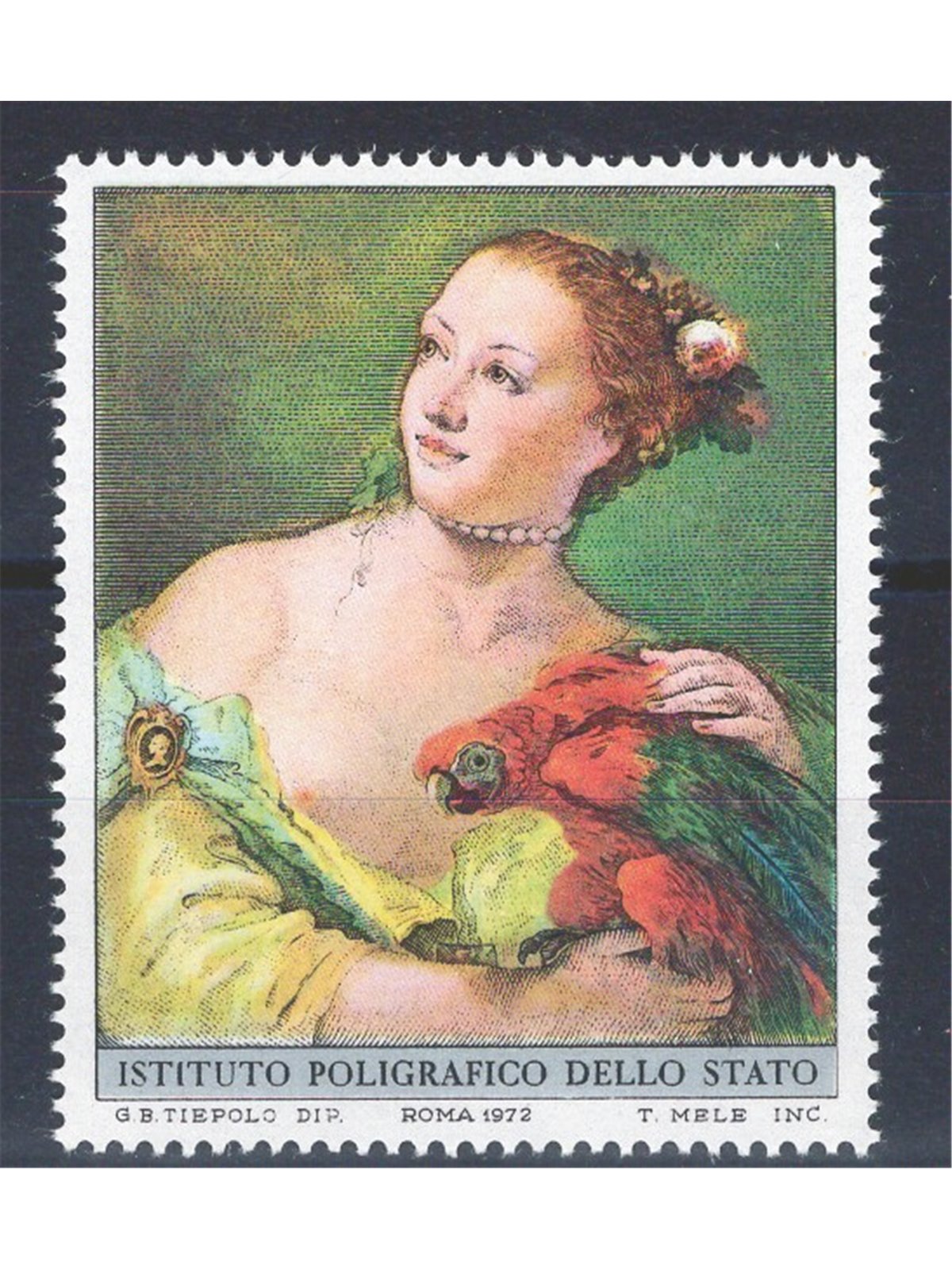 Italy 1972 Tiepolo proof of a design not adopted CEI No. PS 1972 (**)