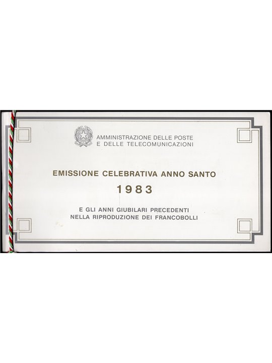 Italy 1983 Extraordinary Holy Year: the two official Italian Post Office folders series no. 1628/31