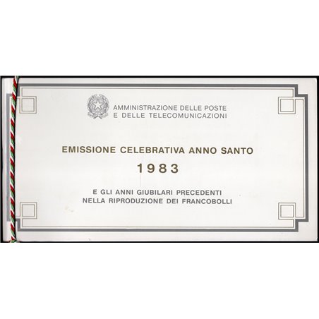 Italia 1983 Anno Santo straordinario i due folder ufficiale delle poste italiane serie n° 1628/31