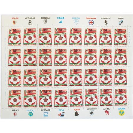 Italia 1988 Milan campione il foglio n° 1836 Cat. € 34 (**)