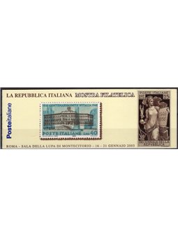 Italy 2003 Montecitorio Philatelic Exhibition booklet no. 25 Cat. €120 (**)
