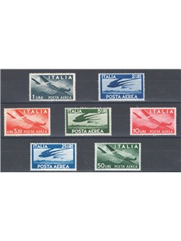 Italy 1945/46 Democratic Republic series no. 126/32 Cat. €50 (**)
