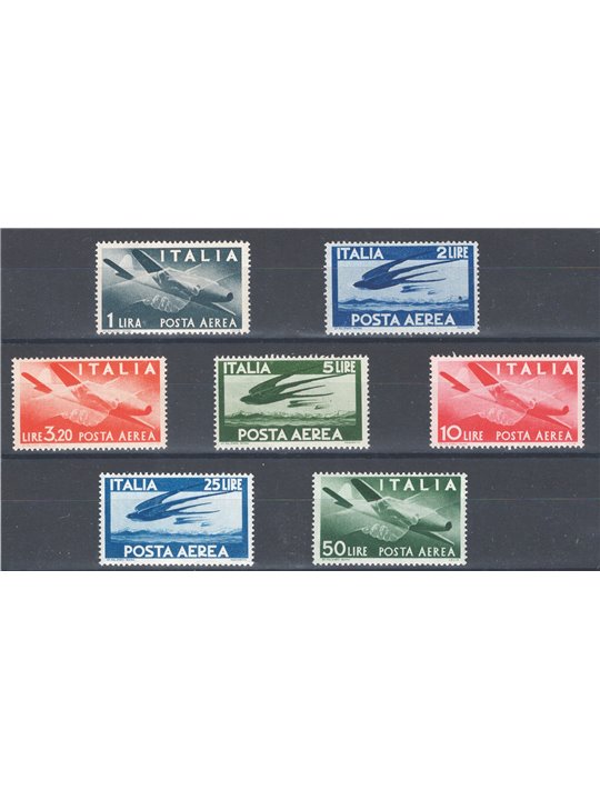Italy 1945/46 Democratic Republic series no. 126/32 Cat. €50 (**)