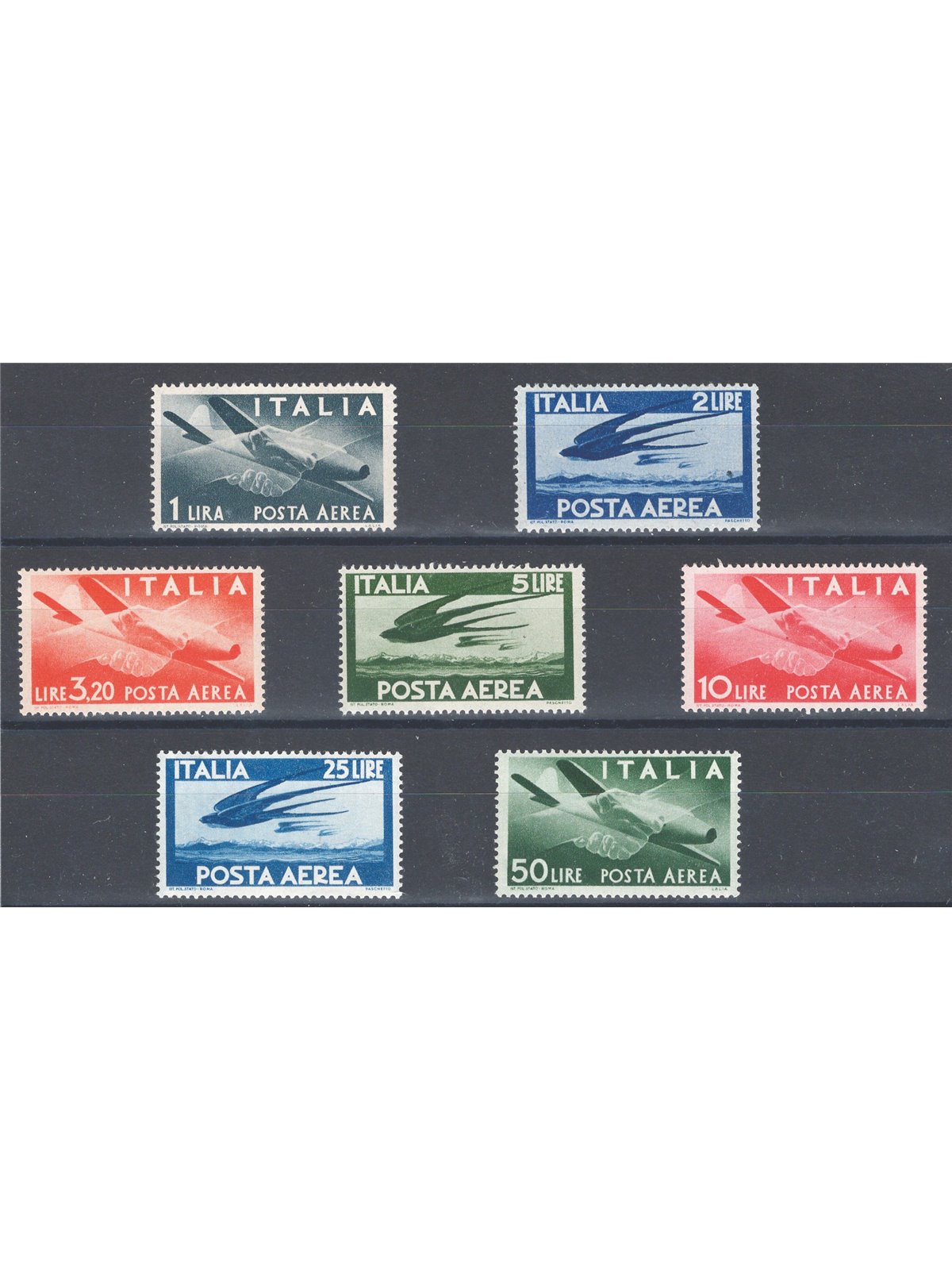 Italia 1945/46 P.A. Democratica serie n° 126/32 Cat. € 50 (**)