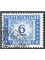 Italy 1947 Over-the-sea 6 £ numeric tax stamp with ‘DA’ watermark position Sass. Spec. No. 6. Signed by Chia CiBaFil Certified C